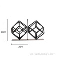 Buchstopper kreative Geometrie Dekoration Schmiedeeisen Bücherregal